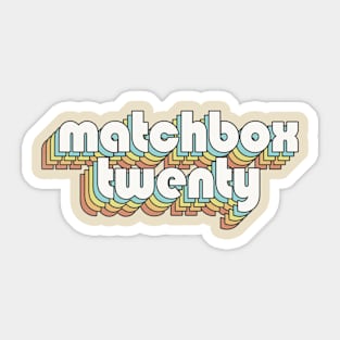 Retro Matchbox Twenty Sticker